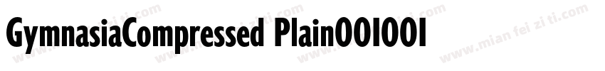 GymnasiaCompressed Plain001001字体转换